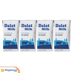 Sữa tươi tiệt trùng có đường Dalatmilk 110ml