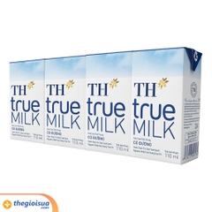Sữa tươi tiệt trùng TH True Milk có đường 110ml