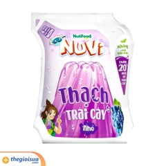 Jelly NuVi Thạch Nho túi 110ml thùng 24 túi