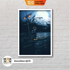 Đèn Ngủ Để Bàn Tranh Quang Chiếu, ACE - Một Mình Trên Biển Đêm DECORNOW DCN-QC13