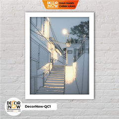 Tranh Bật Đèn, Tranh Quang Chiếu Góc Phố Nhỏ Itaewon DECORNOW DCN-QC1