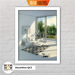 Đèn Ngủ Để Bàn Tranh Quang Chiếu, Chó Ôm Gấu Bông DECORNOW DCN-QC3