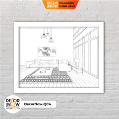 Đèn Ngủ Để Bàn Tranh Quang Chiếu, Bình Minh Trên Rừng DECORNOW DCN-QC4