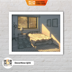 Đèn Ngủ Để Bàn Tranh Quang Chiếu, Buổi Chiều Bên Giường DECORNOW DCN-QC6