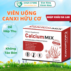 Viên Uống Calcium MIX - Canxi Hữu Cơ Aquamin, Bổ Sung Canxi Giúp Xương Răng Chắc Khoẻ, Giảm Nguy Cơ Loãng Xương