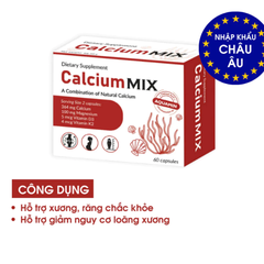 Viên Uống Calcium MIX - Canxi Hữu Cơ Aquamin, Bổ Sung Canxi Giúp Xương Răng Chắc Khoẻ, Giảm Nguy Cơ Loãng Xương