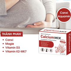 Viên Uống Calcium MIX - Canxi Hữu Cơ Aquamin, Bổ Sung Canxi Giúp Xương Răng Chắc Khoẻ, Giảm Nguy Cơ Loãng Xương