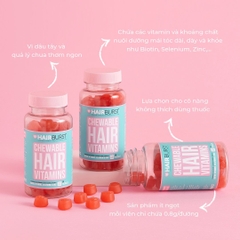 Kẹo Dẻo Hairburst Kích Thích Mọc Tóc Hairburst Chewable Hair Vitamins 60 Viên