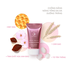 Kem chống nắng 3 trong 1 Senka White Beauty CC 40g