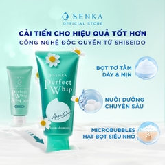 Sữa rửa mặt ngừa mụn Senka Perfect Whip Acne Care 120g