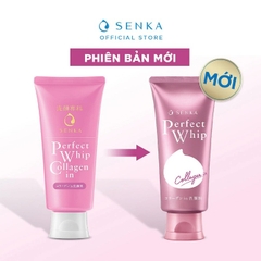 Sữa rửa mặt chống lão hóa Senka Perfect Whip Collagen In 120g