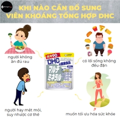 Viên Uống Khoáng Tổng Hợp DHC Multi Minerals Nhật Bản