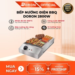 Bếp nướng BBQ điện công nghiệp DORON_169 không khói, nướng hải sản, thịt xiên
