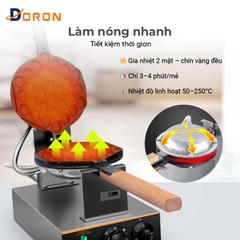 Máy làm bánh trứng gà non công nghiệp DORON_134 1400W kiểm soát nhiệt độ chính xác, bánh thơm ngon