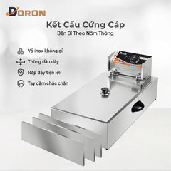 Bếp chiên nhúng điện 12L đơn DORON 3000W nhiệt độ cao, sôi cực nhanh