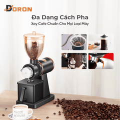 Máy xay cà phê hạt DORON_173,  nghiền cafe 8 cấp độ siêu mịn