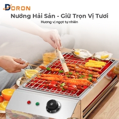 Bếp nướng BBQ điện công nghiệp DORON_169 không khói, nướng hải sản, thịt xiên