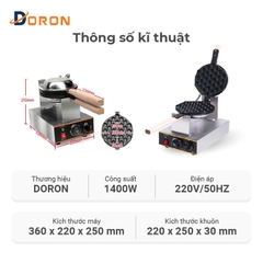 Máy làm bánh trứng gà non công nghiệp DORON_134 1400W kiểm soát nhiệt độ chính xác, bánh thơm ngon