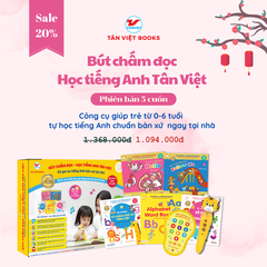 [Phiên Bản 5 Cuốn] Bút Chấm Đọc - Học Tiếng Anh Tân Việt