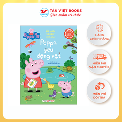 Sách tương tác - Cùng học cùng chơi với Peppa Pig: Cuốn 1 - Peppa yêu động vật