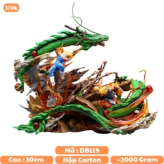 Hàng Loại 2 - Mô Hình DragonBall Goku đại chiến Vegeta siêu đẹp . Cao 30cm - nặng 2kg - rộng 33cm + box bìa - Figure DragonBall - Có Hộp màu N1-K53-T5-S3