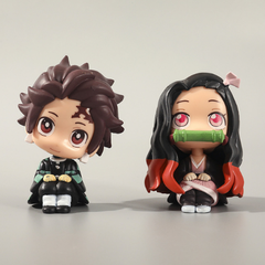 Mô hình đồ chơi - figure Demon Slayer Nezuko bản chibi - Kimetsu No Yaiba - No Box - K2-T2-S1