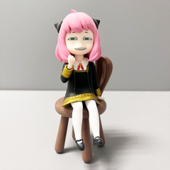 MÔ HÌNH ANYA FORGER - SPY X FAMILY - TANTEI-GOKKO Dáng Ngồi Mặt Đểu - Cao : 13.5cm - Nặng : 100gram - No Box - K19-T3-S4