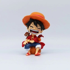 Mô Hình OnePiece Luffy AI ChiBi - Cao 13cm - nặng 200gram - Figure OnePiece - Có hộp màu - K31-T1-S2