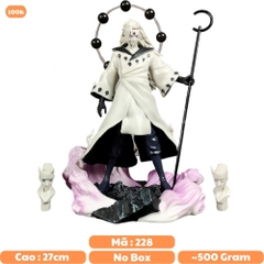 Mô hình Uchiha Madara cao 27cm siêu đẹp có 3 đầu thay thế - Naruto - No Box - K3-T1-S5