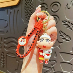 móc khóa shin áo đỏ ôm chó - dây dài 9.5cm mô hình cao 7cm - nặng : 50gram - no box  K77-T1-S6