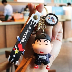 Móc khóa shin áo đen Dây móc dài : 10cm - Mô Hình Cao : 6cm - Nặng : 50gram - No Box : bọc túi OPP K79-T5-S7