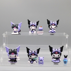 Mô Hình Kuromi bộ 6 hộp kuromi bản B - Cao 6-7cm - Nặng 500gram - Bọc Túi Opp - Hộp Màu - K33-T1-S6
