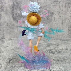 Mô Hình OnePiece Luffy gear 5 dáng đứng tay cầm sét Đế Trong - Cao 24cm - Nặng 400gram , Figure OnePiece - Full Box - (A-13)