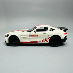 Mô Hình xe mẹc trắng vạch đỏ  tỉ lệ 1:36 Hợp kim có thể mở cửa - bánh sau chạy cót - Dài 11.5cm - rộng 5cm - cao 3.5cm - nặng : 100gram - FULL BOX : box màu SKU : oto108