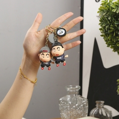 Móc khóa shin áo đen Dây móc dài : 10cm - Mô Hình Cao : 6cm - Nặng : 50gram - No Box : bọc túi OPP K79-T5-S7