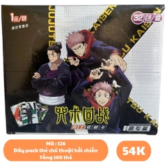 Hộp Pack thẻ chú thuật hồi chiến - 1 Hộp = 32PACK - Mỗi pack có 5 thẻ- Cao 13cm - rộng 14cm - K31-T3-S6
