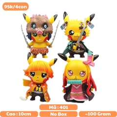 Bộ 4 pikachu cosplay - No Box - N3-K38-T1-S1