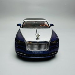 Mô Hình Xe Roll royce xanh 1.24 Hợp kim có thể mở cửa - bánh sau chạy cót - Có tiếng - đèn pha sáng - Dài 22cm - rộng 9.5cm - cao 6.5cm - nặng ~ 1200gram - FULL BOX : box màu SKU : oto166 - K65-T5-S8