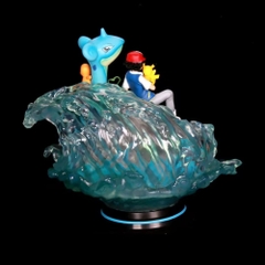 Hàng Cao Cấp -  Mô Hình Pokemon Satoshi cưỡi thú bản cao cấp - Cao : 35cm - Nặng : 2800gram - Figure pokemon - Full Box - N3-T5