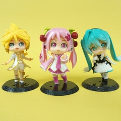 Mô Hình Hatsune Miku bộ 6 mô hình miku Bản C - Cao 9cm - nặng 300gram - Figure Miku - Bọc Túi - box màu - K32-T2-S2