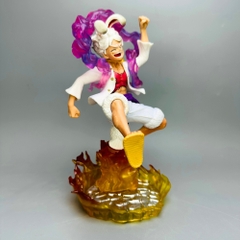 Mô Hình OnePiece Luffy gear 5 tai thỏ Đế Lửa siêu đẹp Cao 22cm - Nặng 500gram , Figure OnePiece - box màu - D - 9