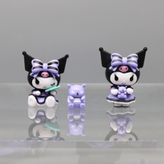 Mô Hình Kuromi bộ 6 hộp kuromi bản B - Cao 6-7cm - Nặng 500gram - Bọc Túi Opp - Hộp Màu - K33-T1-S6