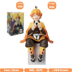 Mô Hình Kimetsu No Yaiba Zenitshu dáng ngồi cao 13cm - Figure Thanh gươm diệt quỷ - No Box - K1-T2-S8