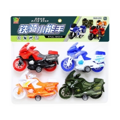 Đồ Chơi Trẻ Em bộ 4 xe máy - Dài 12cm - 1 Túi Có 4 Xe 4 màu - nặng 180gram - Bọc Túi - SKU : DC3 ( D - 6 )