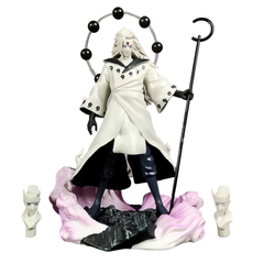 Mô hình Uchiha Madara cao 27cm siêu đẹp có 3 đầu thay thế - Naruto - No Box - K3-T1-S5
