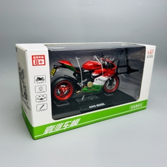 Mô Hình Xe máy ducati Đỏ Xanh 1:12 Hợp kim - Có tiếng - đèn pha sáng - Dài 17cm - rộng 7cm - cao 9cm - nặng ~ 700gram - FULL BOX : box màu SKU : oto215 - K66-T5-S10
