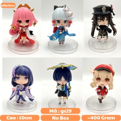 Mô Hình Genshin Bộ 6 nhân vật Genshin Chibi - Cao 10cm - nặng 400gram - Phụ kiện : đế + No Box : bọc túi - Figure  Genshin Impact - no box - K23-T3-S1