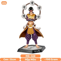 Mô Hình Kimetsu No Yaiba Thượng Huyền Quỷ Hantengu dáng đứng siêu ngầu - cao 31cm - Figure Thanh gươm diệt quỷ - Có Vỏ Hộp màu - C - 9