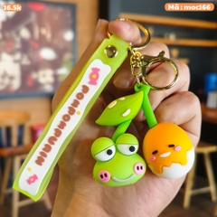 móc khóa ếch và vịt - Dây móc dài : 10cm - Mô Hình Cao : 6cm - Nặng : 50gram - No Box : bọc túi OPP K77-T7-S5