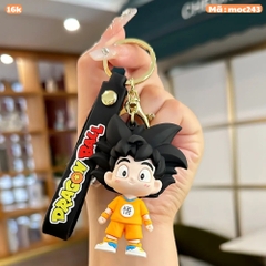 Móc Khóa SonGoKu baby - Dây móc dài : 9.5cm - Mô Hình Cao : 7.6cm - Nặng : 50gram - No Box : bọc túi OPP K78-T4-S6